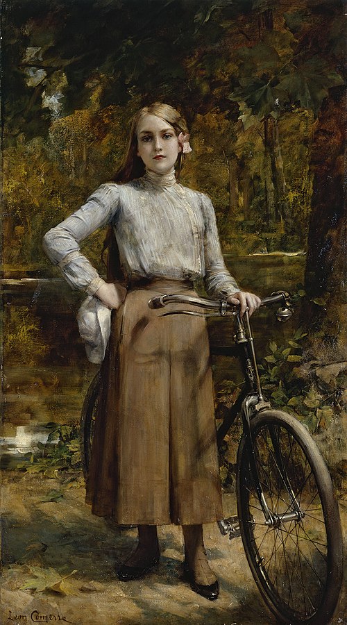 Bicyclette au Vésinet, 1903, Léon-François Comerre