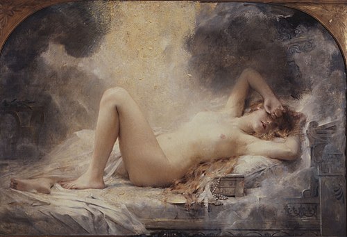 La Pluie d'or, 1907, Léon-François Comerre