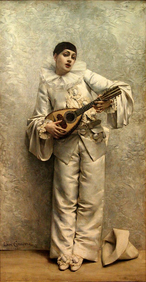 Pierrot jouant de la mandoline, 1884, Léon-François Comerre