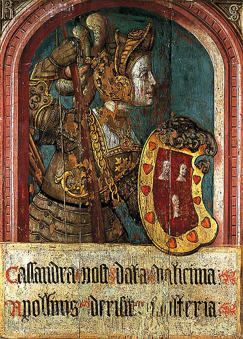Cassandra (from the Amberley Castle 'Heroines of Antiquity') (Amberley Queens), 1526, Lambert Barnard
