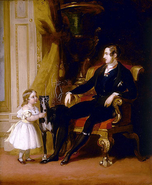 Prince Albert, the Princess Royal and Eos, 1842, John Lucas