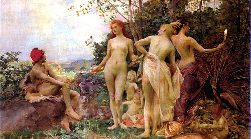 The Judgement of Paris, 1892, Vojtěch Hynais