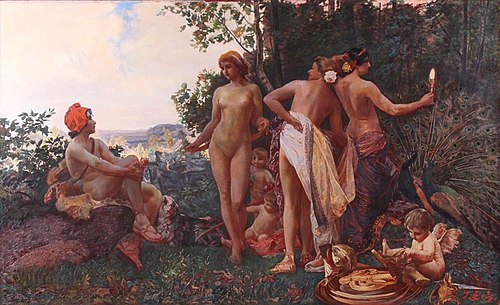 The Judgment of Paris, 1950, Vojtěch Hynais