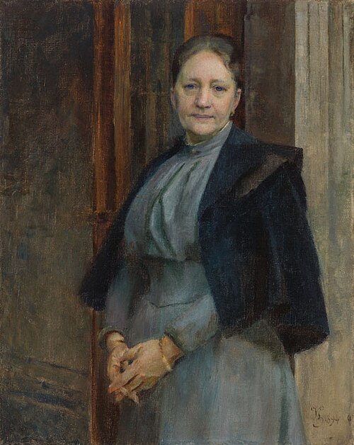 Portrait of Zdena Hlávková, 1894, Vojtěch Hynais