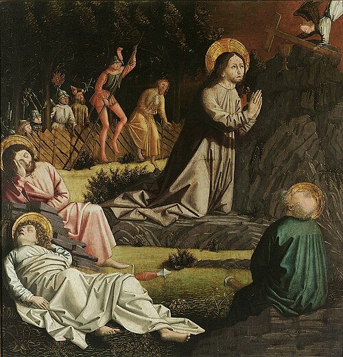 Christ in the garden of Gethsename, 1475, Maître d'Uttenheim