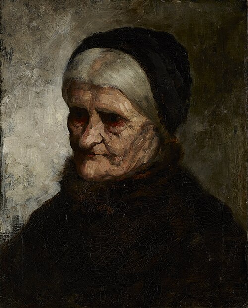 Head of an Old Woman, 1881, Robert Koehler