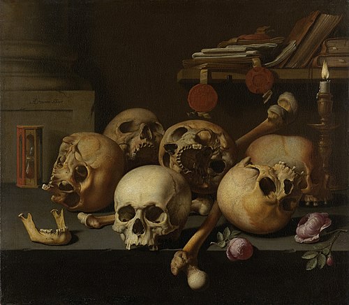 Vanits still life, 1650, Aelbert Jansz. van der Schoor