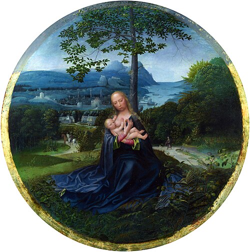 The Virgin and Child in a Landscape, 1525, Albert Cornelis