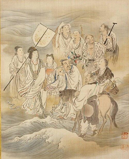 Eight Immortals, 1873, Mori Kansai