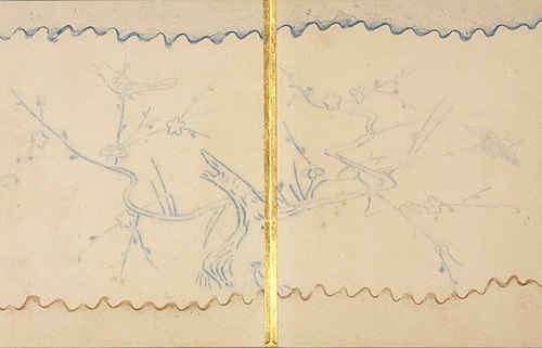 Flowering Plum and Birds, 1873, Mori Kansai