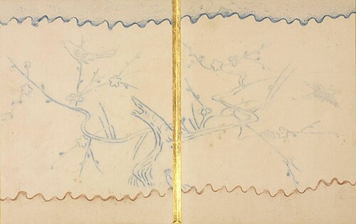 Flowering Plum and Birds, 1873, Mori Kansai