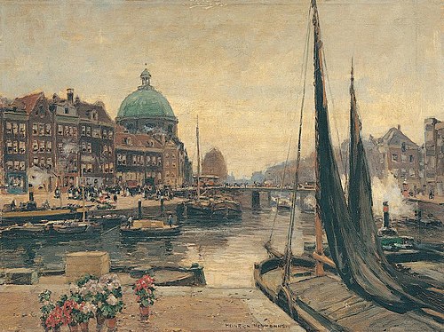 View of Amsterdam, , Heinrich Hermanns