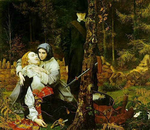 The Wounded Cavalier, 1855, William Shakespeare Burton