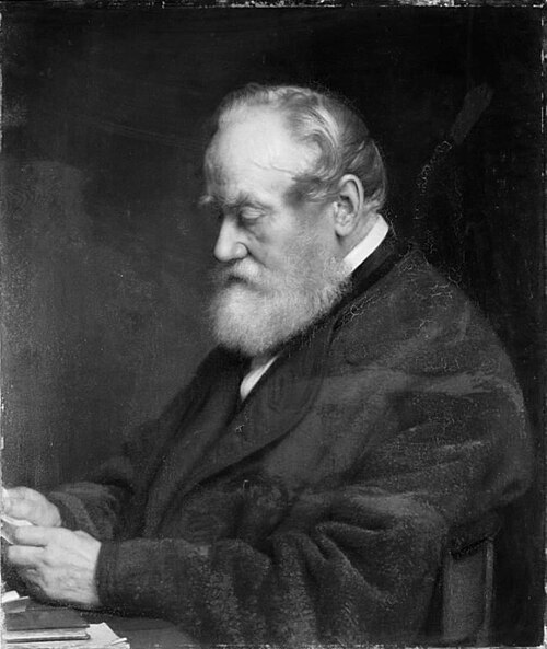 Toldkontrollør Johan Henrik Ludvig Olrik, kunstnerens fader, 1867, Henrik Olrik