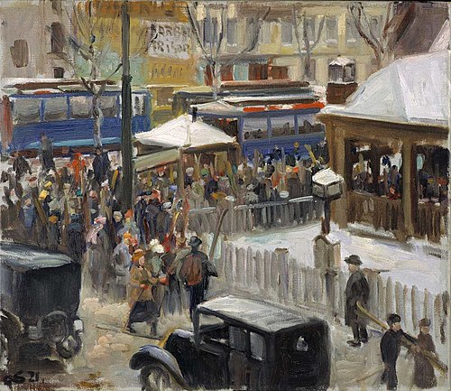 Søndag på Majorstuen, 1921, Gudmund Stenersen