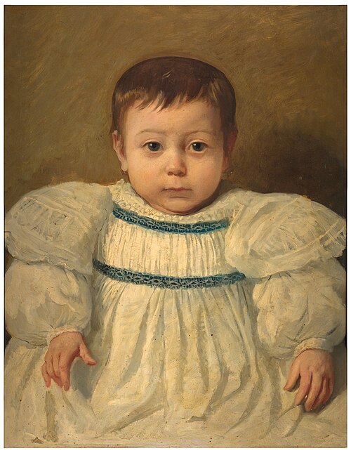 Fernando hijo del artista, 1863, Víctor Manzano y Mejorada