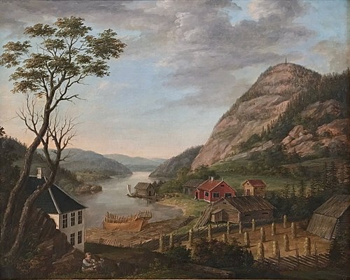 En Skipperbolig paa Nøtterland i Nærheten af Tønsberg, 2000, Jacob Munch