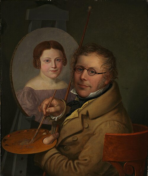 Portrait of Sophie and Jacob Munch, 1836, Jacob Munch