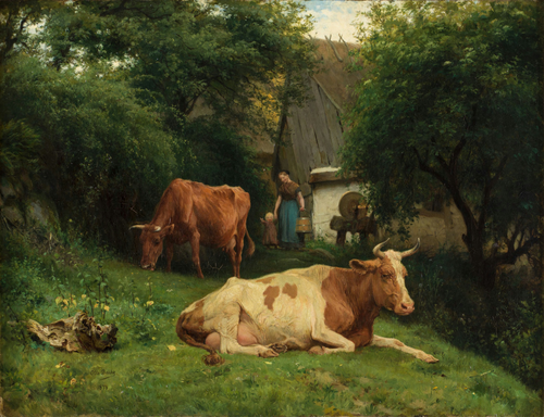 Cows, 1878, Otto Bache