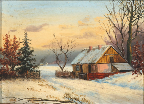 Winterscape, 1857, Otto Bache