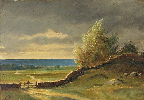 Landscape with a gate., 1892, Otto Bache