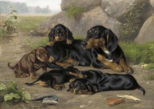 The Watchful Eye., 1892, Otto Bache