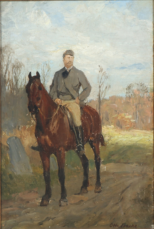 Landscape with a rider, , Otto Bache