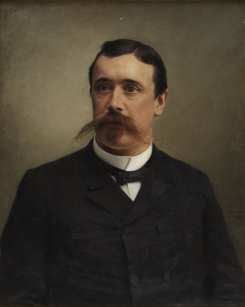 Portrait of a man., 1892, Otto Bache