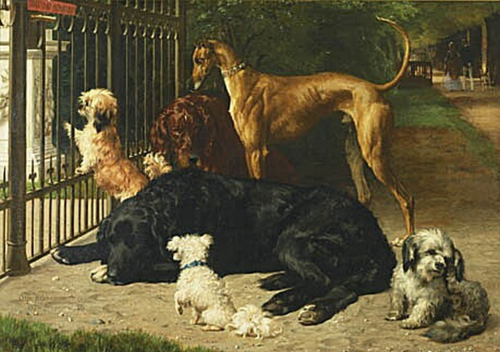 Dogs Not Admitted., 1870, Otto Bache