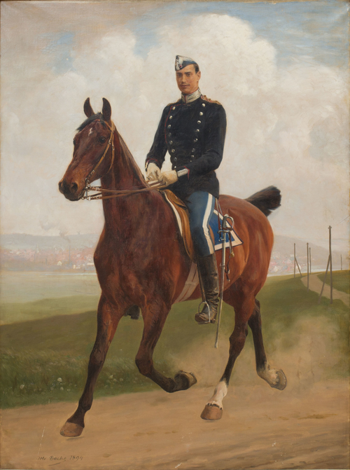Soldier on Horse., 1894, Otto Bache