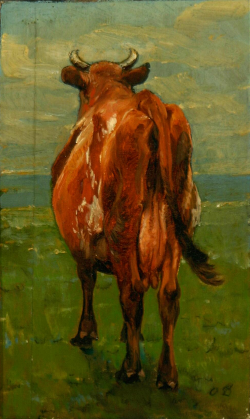 A study of a cow., 1892, Otto Bache