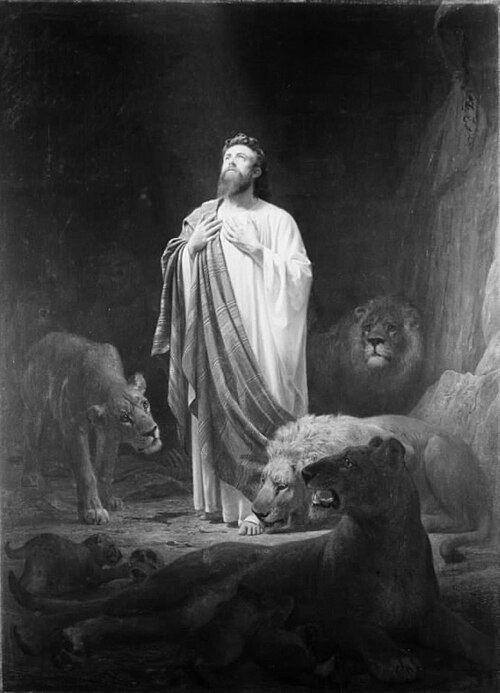 Daniel i løvekulen, 1872, Otto Bache