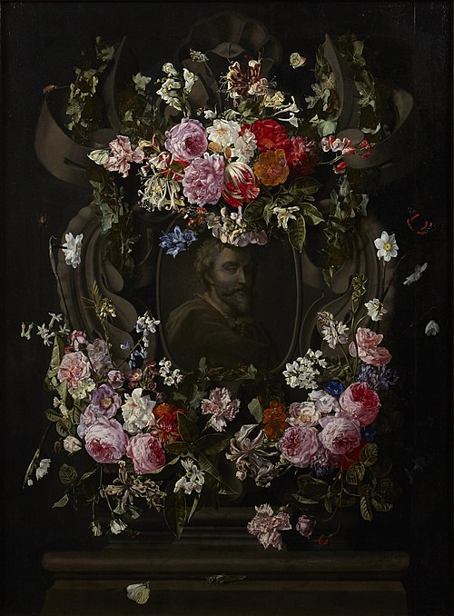 Cartouche with Flowers, , Christian Luycks
