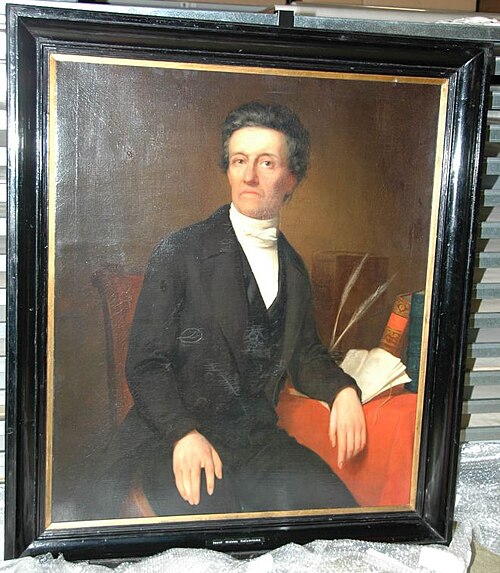 Portret van Justus Hiddes Halbertsma, 1834, Tjeert Eernstman
