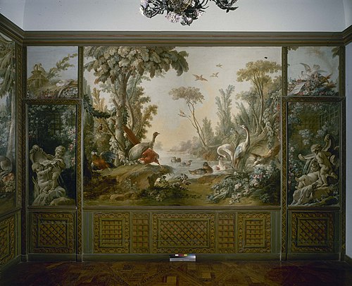 Fontaine avec deux amours dont l'un est couché, 1701, François Boucher