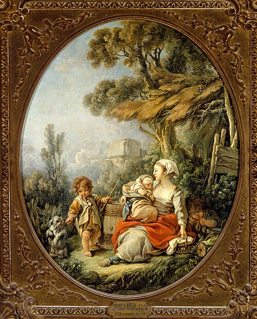 L'Heureuse Mère, 1758, François Boucher
