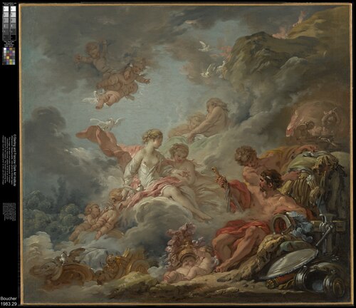 Vénus demande à Vulcain des armes pour Énée, 1756, François Boucher