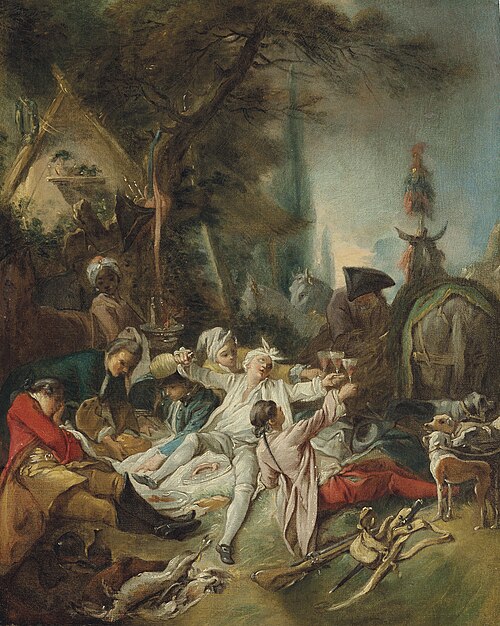 Rest from the hunt, , François Boucher
