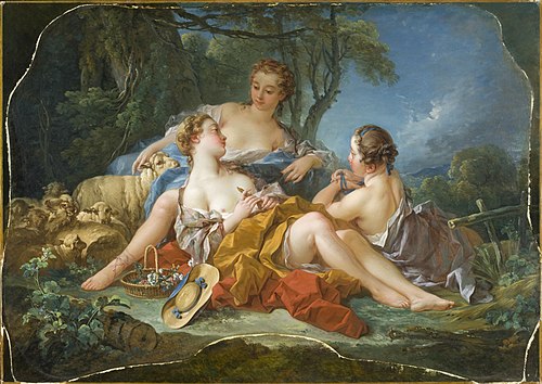 Les Confidences Pastorales, 1745, François Boucher