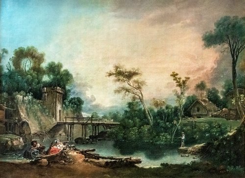 Paysage, 1740, François Boucher