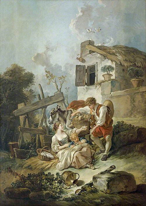 The Exchange of Produce, 1768, François Boucher