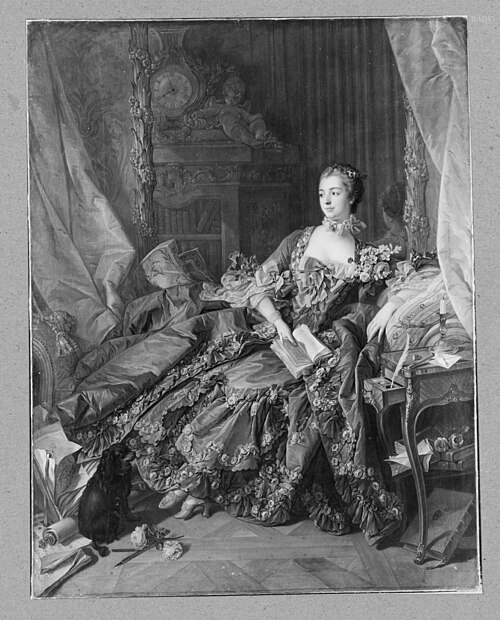 Portrait of Mme Pompadour, 1758, François Boucher