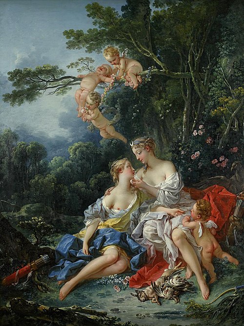 Jupiter et Callisto, 1744, François Boucher