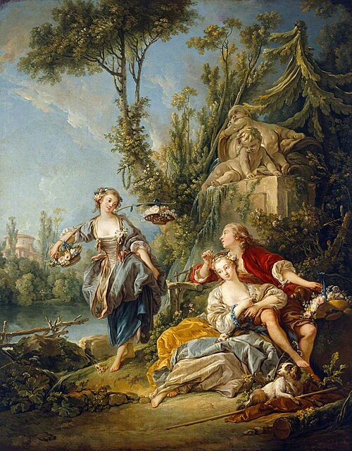 The Flower Gatherers, 1770, François Boucher