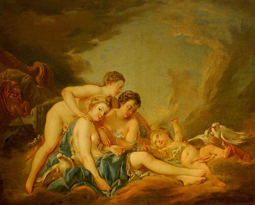 The Graces Disarming Cupid, 1800, François Boucher