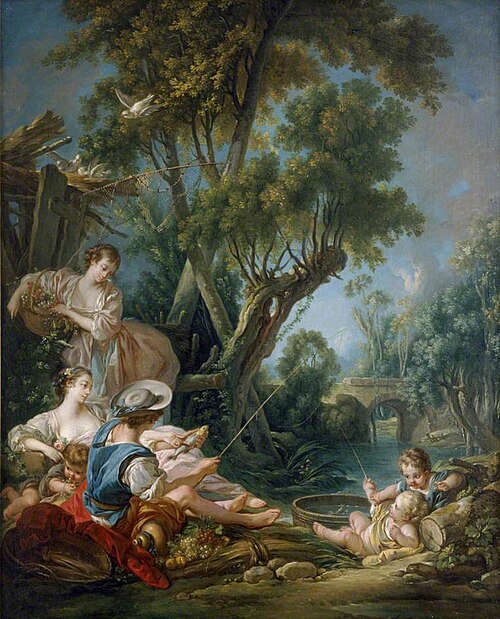 Le pêcheur, 1800, François Boucher