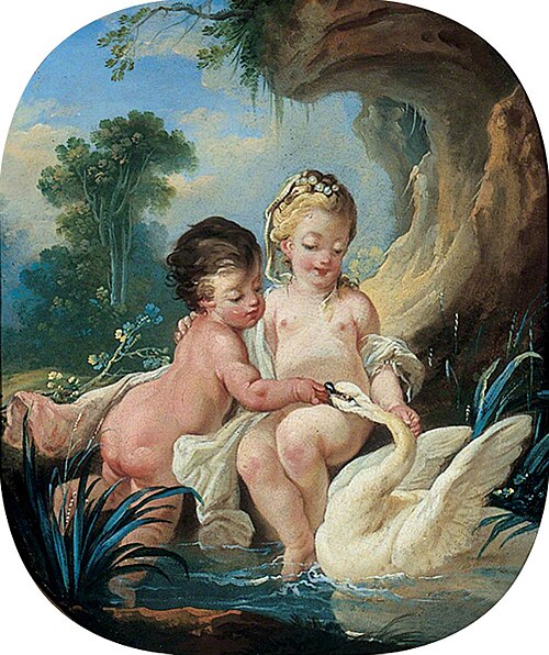 Two Putti, , François Boucher
