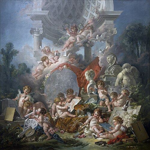 La Réunion des Arts, 1761, François Boucher