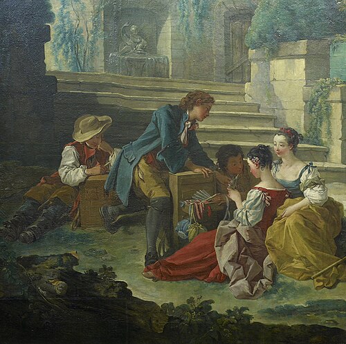 Le Galant Colporteur, 1743, François Boucher