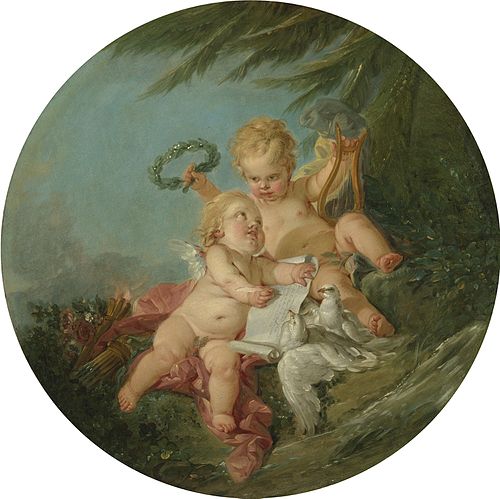 An allegory of poetry, 1750, François Boucher